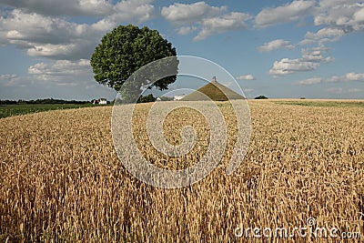 Battlefield of the Battle of Waterloo (1815) near Brussels, Belg Stock Photo