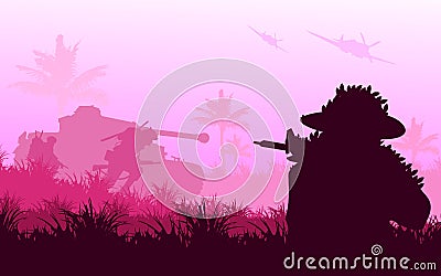 Battlefield Vector Illustration