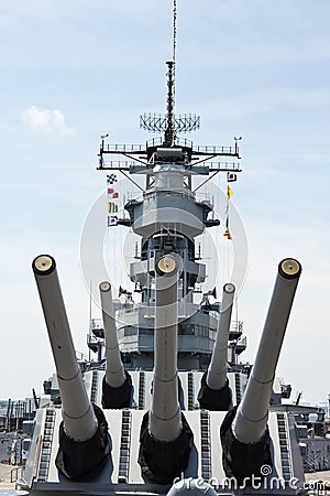 Battleship USS Wisconsin Editorial Stock Photo