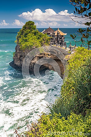 Batu Bolong temple Stock Photo