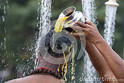 Batu Caves, Kuala Lumpur, Malaysia - February 09, 2017: Thaipusam the Hindu festival. Is celebrated by the Tamil community on Editorial Stock Photo