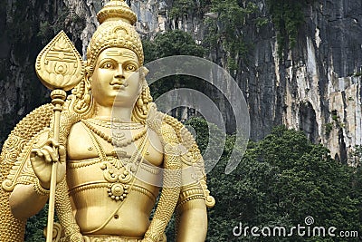 Batu caves statue kuala lumpur malaysia Stock Photo
