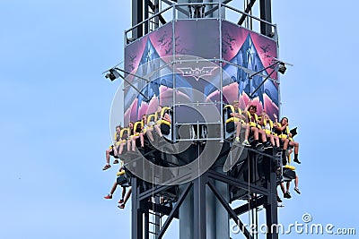 Batwing Spaceshot in Movie World Gold Coast Queensland Australia Editorial Stock Photo