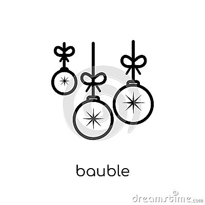 Bauble icon from Christmas collection. Vector Illustration