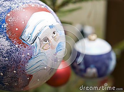 Bauble Santa Stock Photo