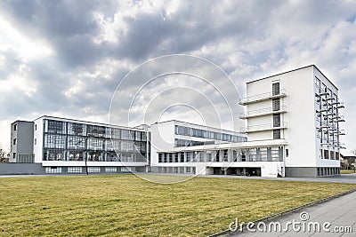 Bauhaus art school iconic building in Dessau, Germany Editorial Stock Photo