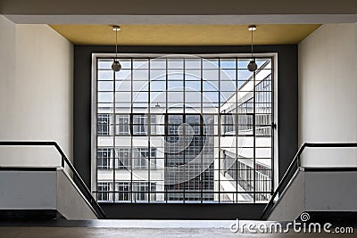Bauhaus art school iconic building in Dessau, Germany Editorial Stock Photo