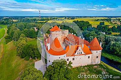 Bauska Castle Museum in Latvia Editorial Stock Photo