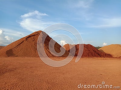 Bauxite Mining Indonesia West Kalimantan Province Stock Photo