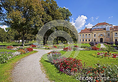 Bavaria, Germany - Lustheim Palace and the baroque garden Editorial Stock Photo
