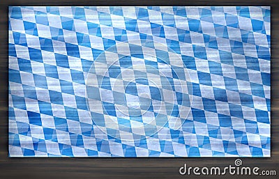 Bavaria Oktoberfest Flag Wood Design Stock Photo