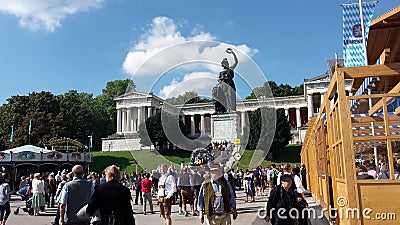 Bavaria At Oktoberfest Wiesn Editorial Stock Photo