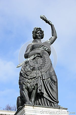 Bavaria Statue Stock Photo