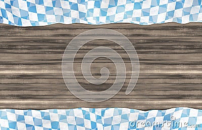 Bavaria Wood Oktoberfest Flag Design Background Stock Photo