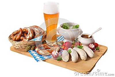 Bavarian breakfast Stock Photo