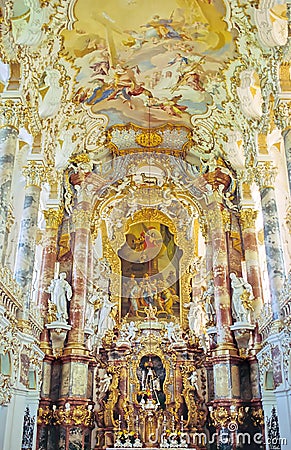 Bavarian church Stock Photo