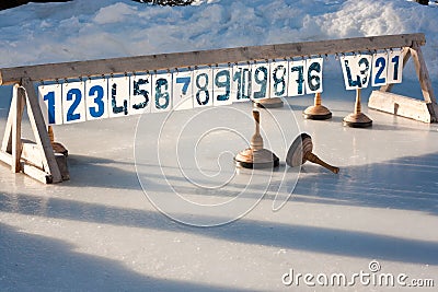 Bavarian curling Stock Photo