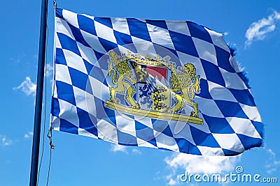 Bavarian flag Stock Photo