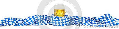 Bavarian flag beer Stock Photo