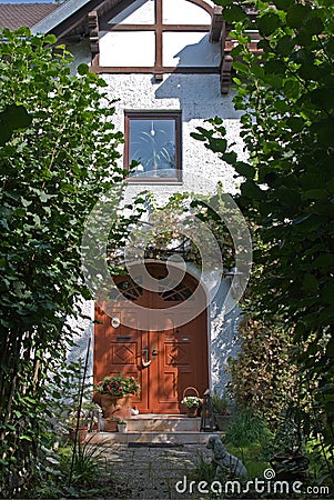 Bavarian house exterior Stock Photo