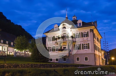 Bavarian house in Fussen Stock Photo