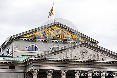 Bavarian National Theather and Opera building at the Max Joseph Square in Munich, Germany Stock Photo