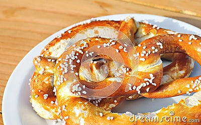 Bavarian Pretzel Stock Photo