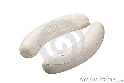 Bavarian veal sausage Stock Photo