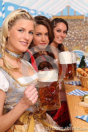 Bavarian Women Stock Photo