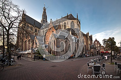 Bavo church at Haarlem Stock Photo