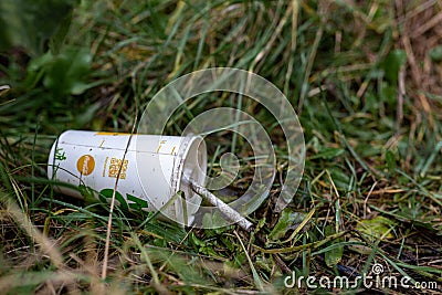 Bawdsey, Suffolk, UK January 06 2021: Discarded litter and rubbish at a local beauty spot near a beach. Litter pick, environmental Editorial Stock Photo