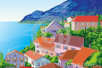 Bay Vector Illustration