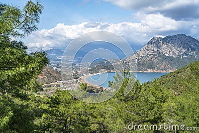 The Bay of Adrasan extends along more than 2.5 km of Antalya. Stock Photo