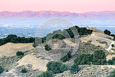 Bay Area Sunset Views. Stock Photo