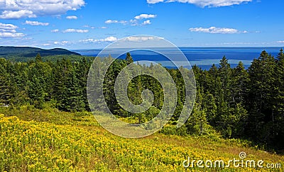 Bay of Fundy panorama Stock Photo