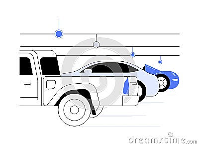 Bay indicator abstract concept vector illustration. Vector Illustration