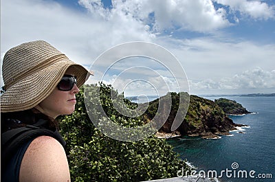 Bay of Island New Zealand - Roberton Island Stock Photo