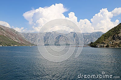 Bay of Kotor Boka Kotorska, Montenegro Stock Photo