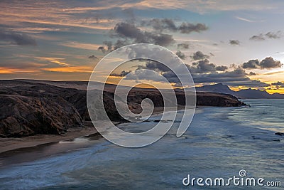 Bay of La Pared, Fuerteventura, Canary Islands Stock Photo