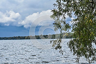 Lake Winnebago at High Cliff State Park, Sherwood, WI Stock Photo