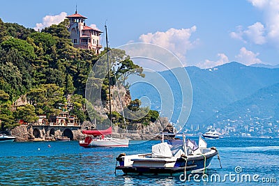 Bay of Portofino, Italy. Stock Photo