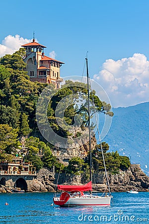 Bay of Portofino, Italy. Stock Photo