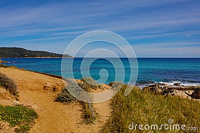 The bay of Saint-Tropez Stock Photo