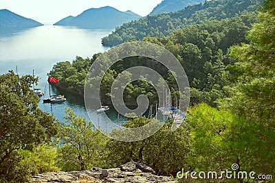 Bay Sarsala in Turkey Stock Photo