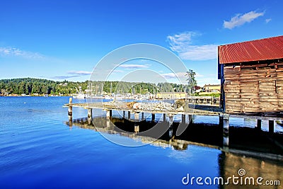 Bay view in Tacoma, Washington Stock Photo