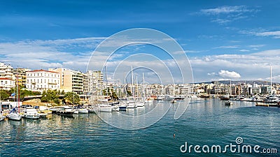 Bay of Zea or Pasalimani in Piraeus, Athens, Greece Stock Photo