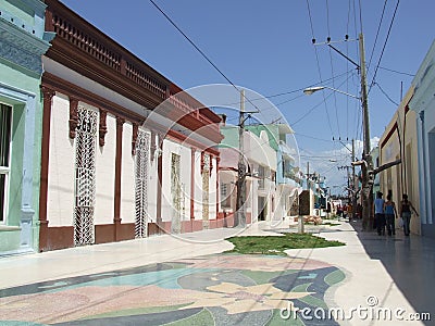 Bayamo City boulevard Stock Photo