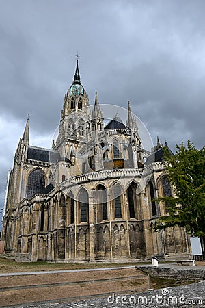 Bayeux Cathedral of Notre Dame, Normandy, France Stock Photo