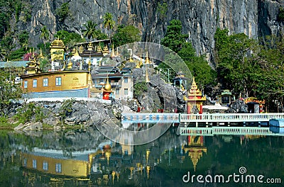 Bayin Nyi Begyinni Complex in Hpa-An, Myanmar. Stock Photo