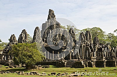 Bayon Temple, Angkor Thom, Cambodia Stock Photo